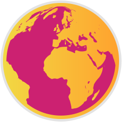 icon of the globe to show transplant rates internationally
